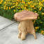 Tabouret décoratif en bois massif Gerritt