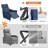 Modern Fabric Push Back Recliner With Ergonomic Segmented Back