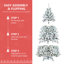 Arbre de Noël 4 pi avec pommes de pin