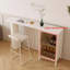 Table de bar 70,87 "moderne et minimaliste en granit pour la maison - table longue de style crème