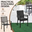 Stackable Outdoor Patio Dining Armchair