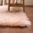 Diller Soft Pink Faux Sheepskin Fur Machine Washable Shag Fluffy Area Rug-683611753