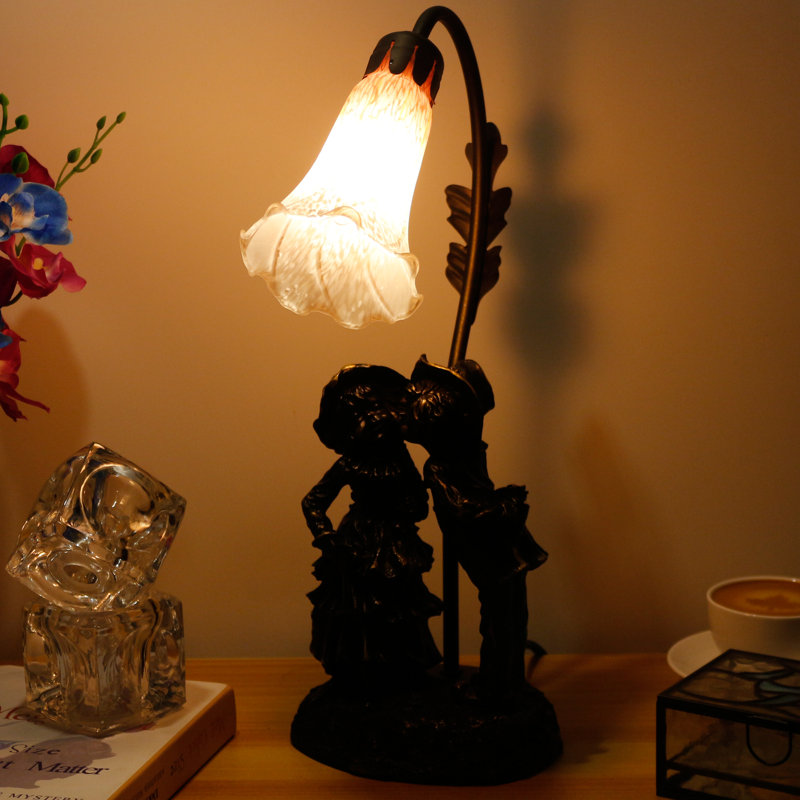 Amarillo Resin Desk Lamp, Orange