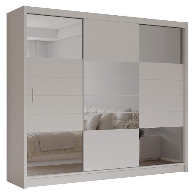Manufactured Wood Wardrobe, Beige