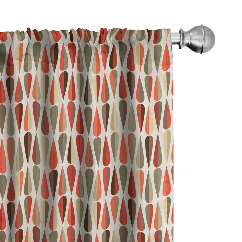 Semi-Sheer Rod Pocket Curtain Panels, 28" x 95"
