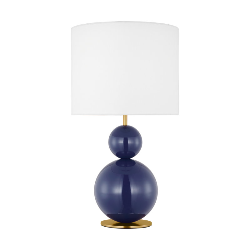 Suki Metal Table Lamp, Navy