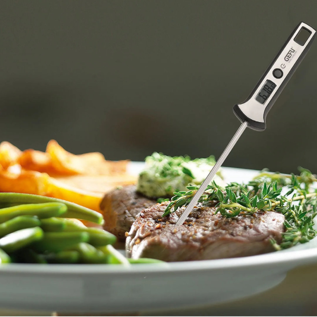 Gefu Stainless Steel Digital Thermometer - Silver