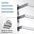 SUS 304 Stainless Steel 3-Tier Wall Mount Towel Rack With Concealed Mounting Hardware-117228011