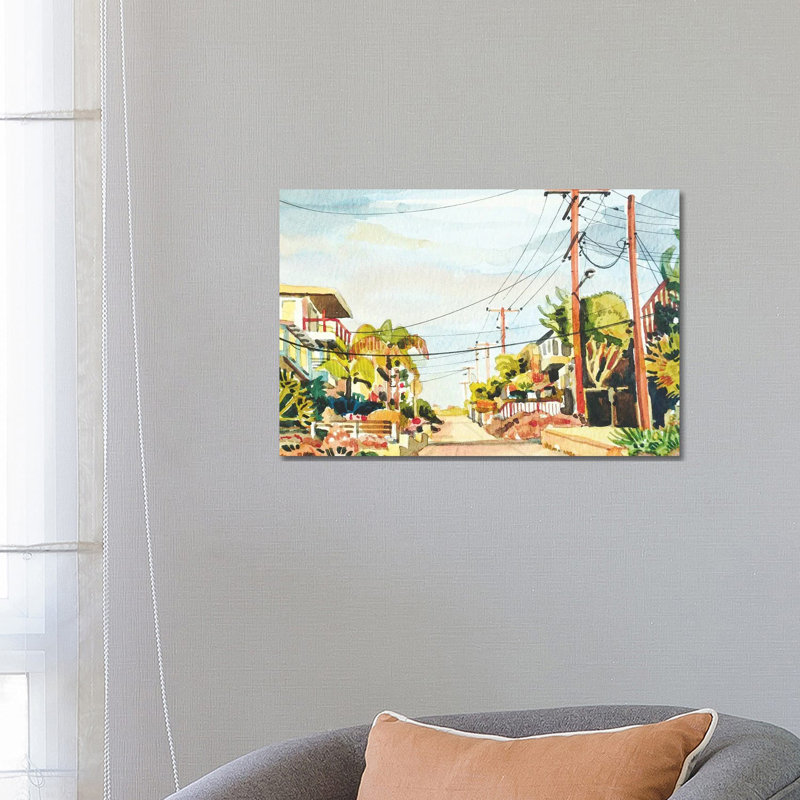 After The Rain - Manhattan Beach by Luisa Millicent - Wrapped Canvas Painting, 66.04 cm H x 45.72 cm W x 3.175 cm D