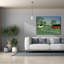 «Epic Graffiti» «Mailman Is Coming» par C Munro, art mural sur toile, 54 po x 40 po