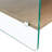 Bedside Table With Drawers.The Board Surface Is MDF With Wood Grain Sticker,And Both Sides Are Transparent Tempered Glass.The Design Is Simple,Elegant, With Excellent Storage Functions.Coffee Table.