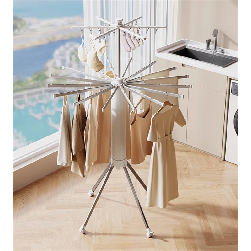 Octomove Foldable Clothes Drying Rack, 64.56" H x 44.09" W x 22.04" D