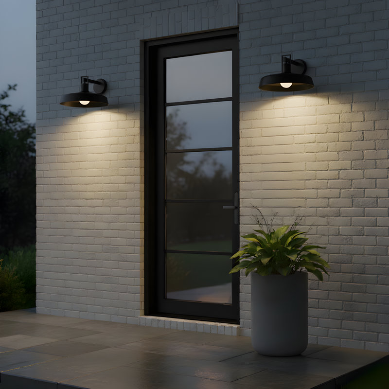Lanterne murale d'extérieur 1 lumière Karson, H 9,75 po x l 16 po x P 16,5 po