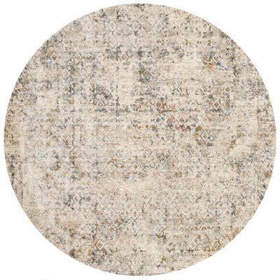 Tapis beige à motif géométrique Fuhrman