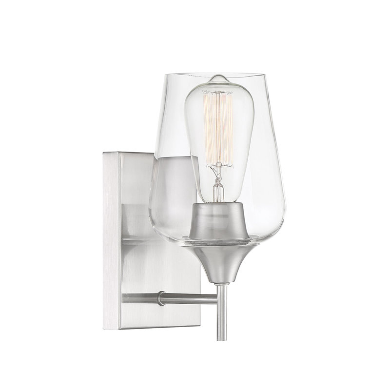 Applique murale articulée 1 lumière Breena, Nickel satiné, White