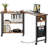Rotating Side Table 360° Free Rotating End Table With Charging Station 2-Tier Hidden Couch Side Table