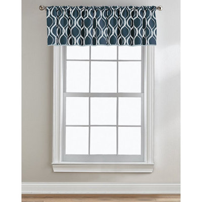 Kristy Geometric Tailored Window Valance