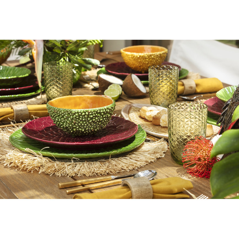 Amazonia Dinnerware Set 3 Piece, Green