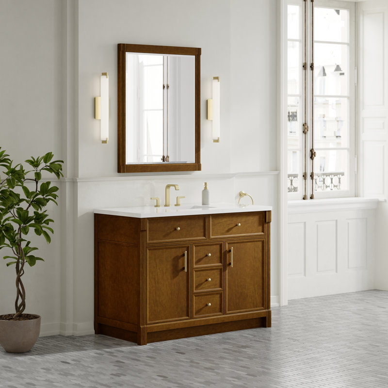 Bellshire Mirror, 38" x 30", Honey Oak