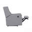 Fauteuil inclinable électrique en tissu gris huître