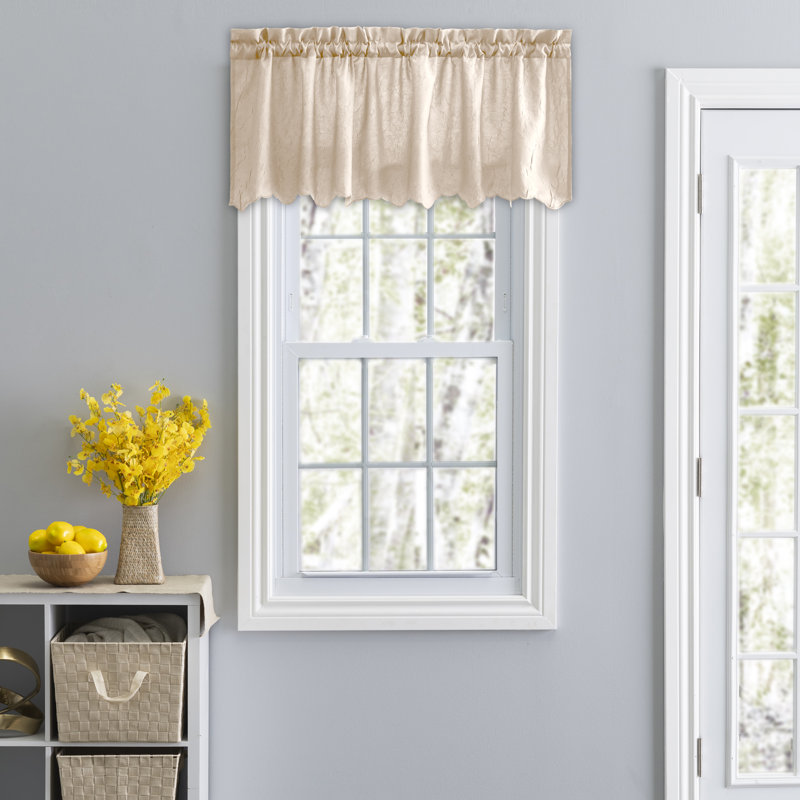 Paulisha Pointed Window Valance, Natural