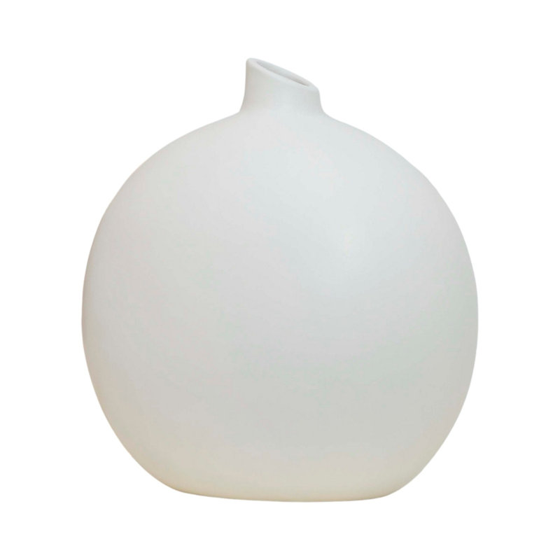 Cyna Ceramic / Porcelain Table Vase, White