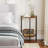 2-tier  End Tables Half Round Side Tables Half Moon Table with Open Shelves