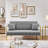 Maddison 56.5'' Velvet Loveseat Sofa with Two Pillows-671390819