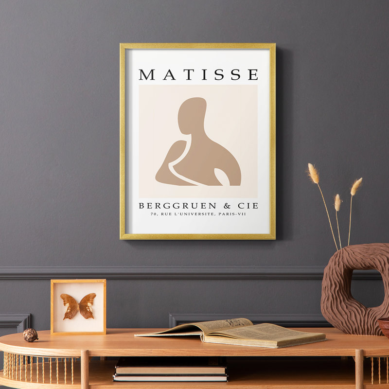Matisse CECXL, reproduction encadrée - bois massif, Or, H 14 po x l 11 po