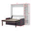 Lit escamotable avec canapé et tablettes Murphy