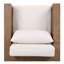 Chaise de patio en eucalyptus Priya