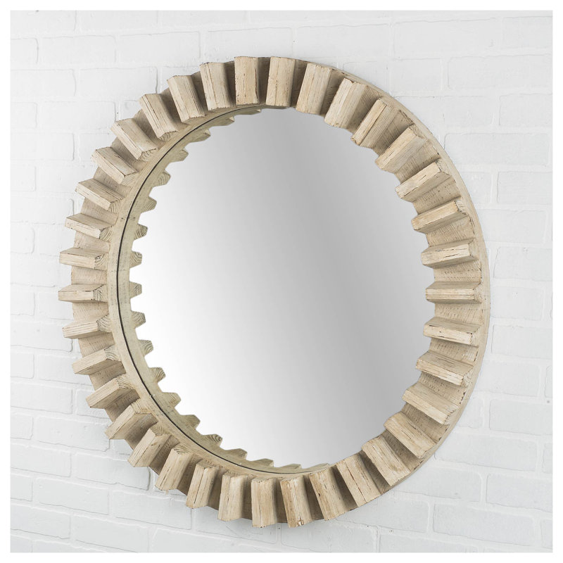 Miroir d'appoint Teston, 35 po x 35 po, Tanné