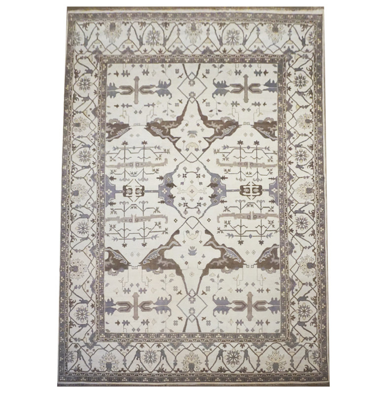 Tapis ivoire 12 x 18 Oushak