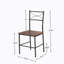 Ensemble 3 pièces de table de salle à manger pour chaise rétro