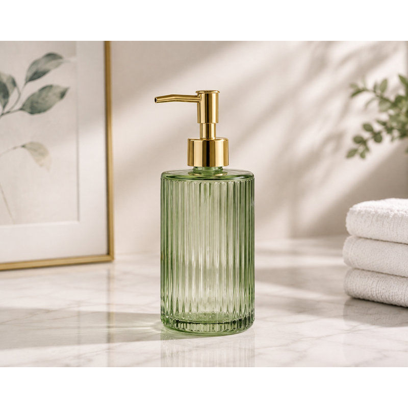 Accessoires de salle de bain verts 5 pièces