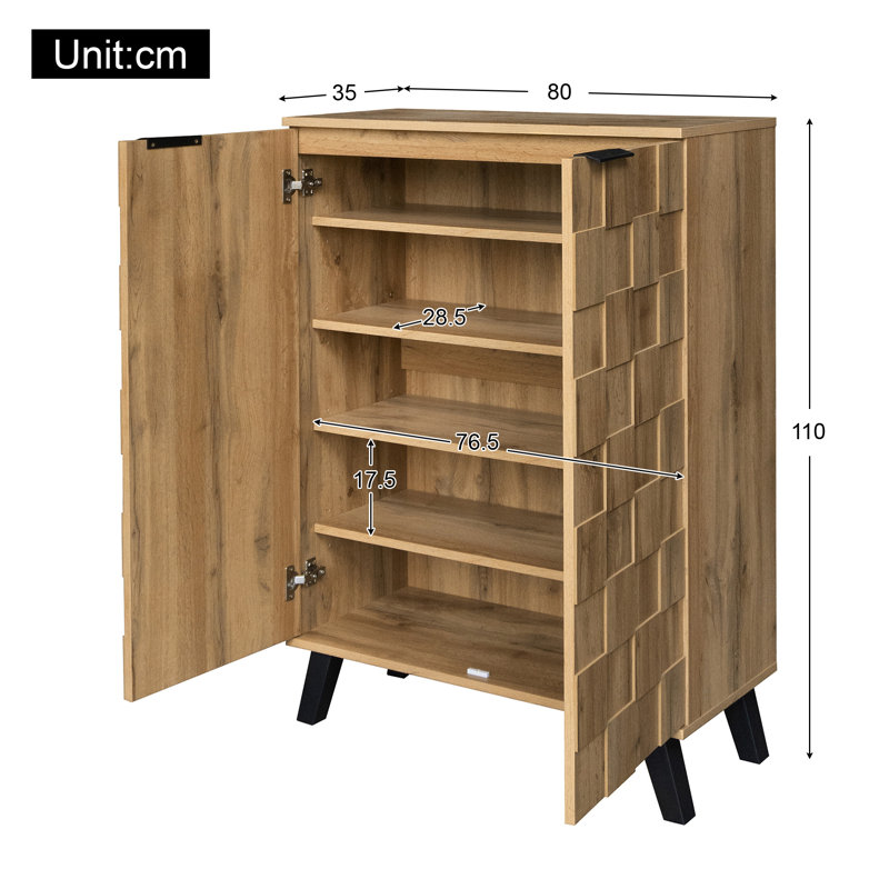12 Pair Shoe Storage Cabinet