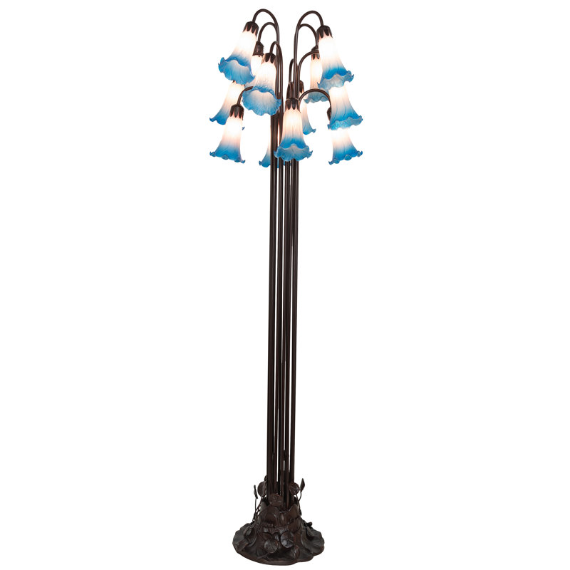 Bueche Tree Floor Lamp, Pink/Blue