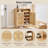 Natural Rattan Shoe Storage Cabinet, Shoe Cabinet with Adjustable Shelves