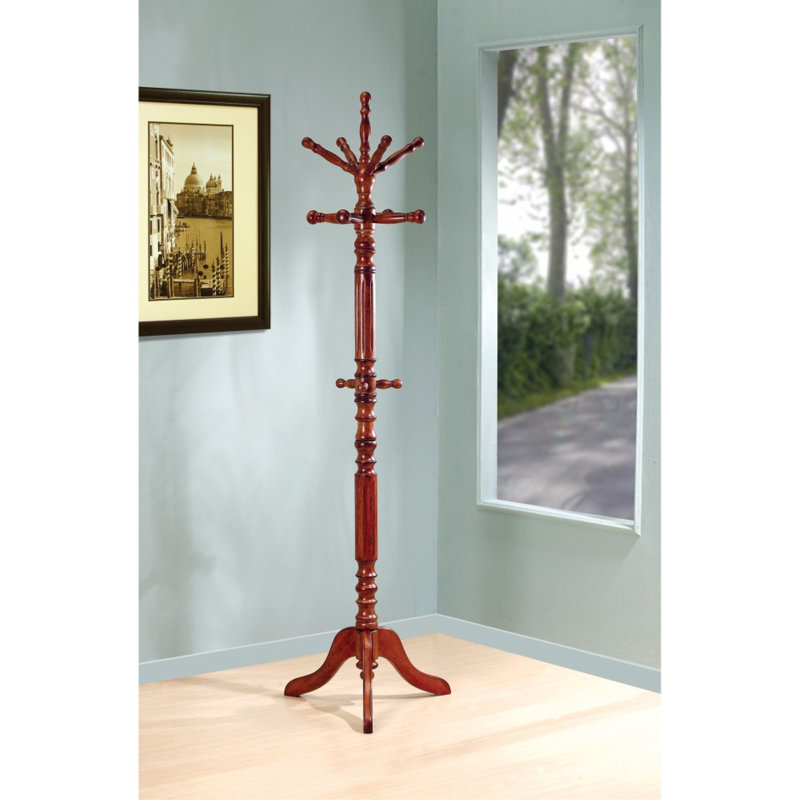 Solid Wood Freestanding Coat Rack