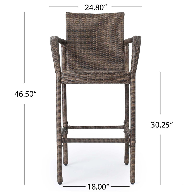 Littleton Barstool for Farmhouse, Brown