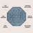 Leonora Bohemian Textured Weave Floral Navy/Gray Indoor/Outdoor Rug-829742942