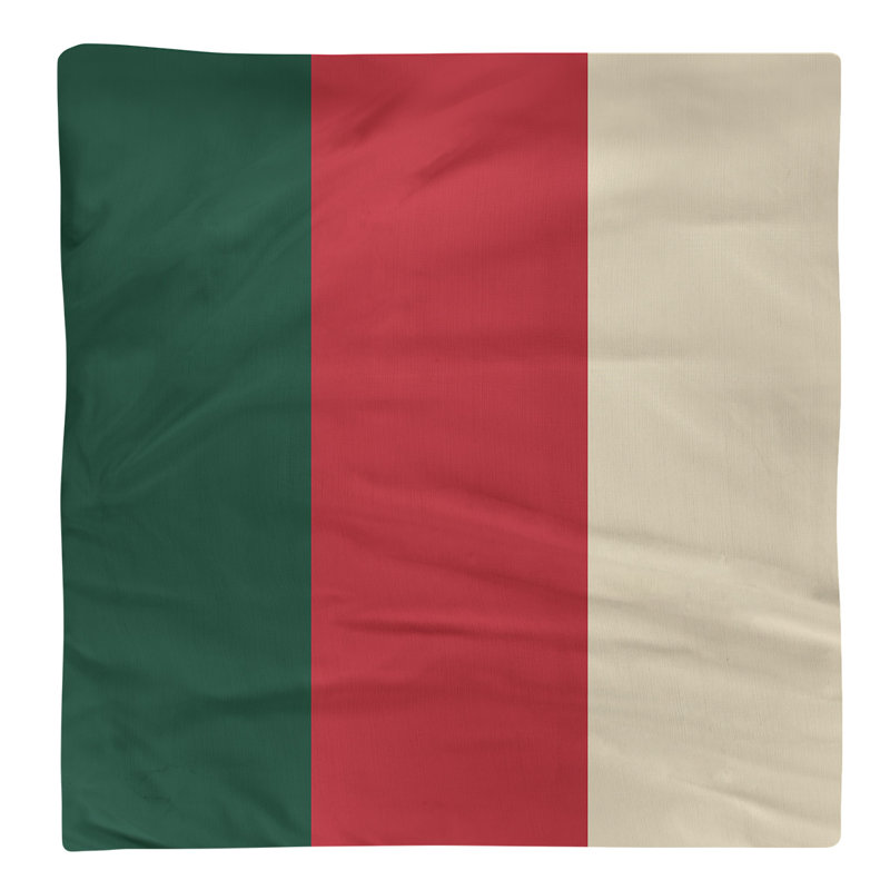 Serviette pour dîner de hockey Minnesota, 10 po x 10 po, Vert forêt / rouge Iron Range / blé du Minnesota, Sergé de coton