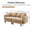 Canapé confortable en tissu Boucle-735043843
