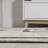 Edmonia Minimalist Medallion Machine-Washable Ivory/Dark Gray Rug-1782494439