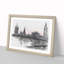 Houses of Parliament & Big Ben in Abstract - Picture Frame Graphic Art Print-55763650-55763646