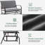 Fauteuil oscillant d'extérieur en acier Adelphia-725744291
