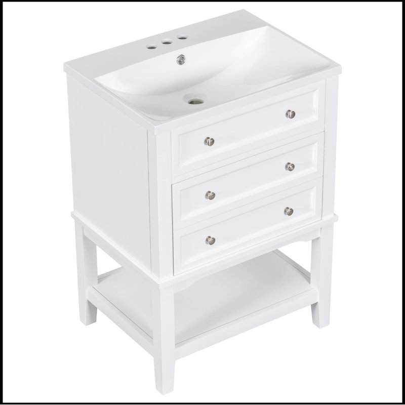 Meuble-lavabo simple avec plateau Sakhi 24,00