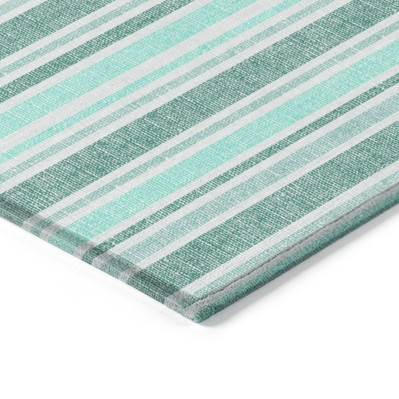 Tapis extérieur rond lavable antidérapant 8 pi