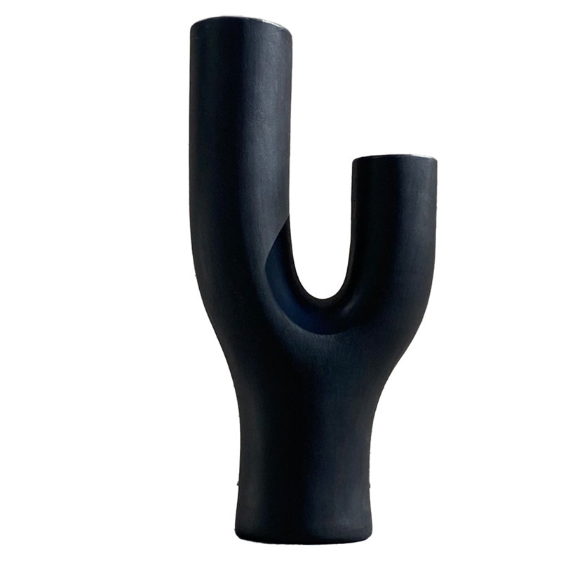 Kinzli Ceramic Table Vase, Black