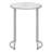Emeli End Table – Round Faux Marble Top with Black Metal Curved Base, Modern Accent for Living Room-95860076-95860075